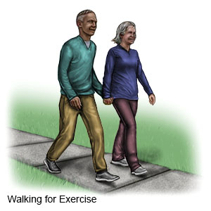 Đi bộ để tập thể dục