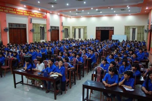 Trường cao đẳng ý tế Thanh Hóa tổ chức tuyên truyền